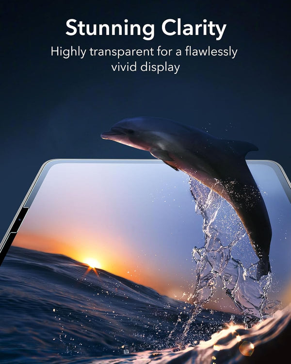 ESR 2 Pack Screen Protector for iPad Pro 11 Inch M5/M4 (2025/2023) Screen Protector, Tempered Glass Film with Easy Application Tray, Scratch