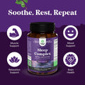 Natural Refreshing Sleep Formula - Supports Healthy Rest - Non Addictive Supplement - Magnesium L-Theanine GABA - Purest Herbal Ingredients