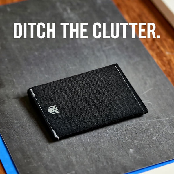 Microfiber Waterproof RFID Slim Bifold Wallet for Men - Minimalist Front Pocket Card Holder Holds up to 10 Cards and Cash, Dark Blue