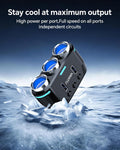 YANTU Cigarette Lighter Adapter & Splitter,150W 3-Sockets & LED Ambient Lighting, Dual USB Fast Charging Car Outlet 12V, Car Cigarette Lighter