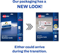 Avery Printable Business Cards with Sure Feed Technology, 2" x 3.5", White, 100 Blank Business Cards, Inkjet Printer Paper (28371) 2 x 3.5 inches