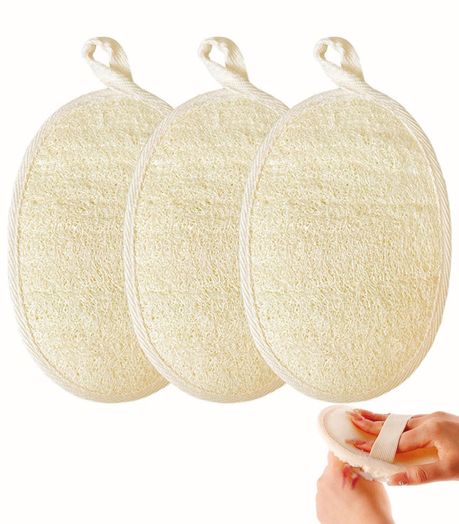 Natural Loofah Exfoliating Body Scrubber,Bath Shower Loofah Sponge for Women and