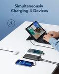 VEGER Portable Charger for Iphone Built in Cables and Wall Plug, 10000Mah Slim Fast Charging USB C Power Bank, Travel Essential Battery Pack