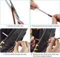 Softball and Baseball Glove Lace Kit - Mitt Leather Lacing Repair in Baseball Gloves - Deluxe Relacing - 2 Leather Laces Birch