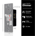 GE 18025 Dimmer, Toggle On/Off, White White 3-Way Toggle Switch