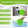 Mop Heads Replacements,Mop Replace Heads Compatible with Ocedar Rinseclean 2-Tank Spin Mop,Reusable Mop Head for Wet/Dry,3 Pack
