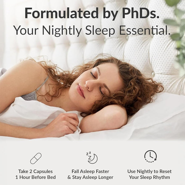 Bioptimizers Sleep Breakthrough Capsules - Natural Support Supplement | Calming Relief Aid for Adults | Non-Habit Forming | 60 Capsules