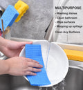 MEUUT 12 Packs Swedish Dishcloths and Kitchen Sponges for Cleaning, Reusable Absorbent Compressed Cellulose Cleaning Sponge Dish Clothes for