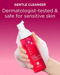 Andalou Naturals 1000 Roses Gentle Cleansing Foam | Foaming Face Wash with Rose Stem Cells & Organic Aloe Leaf Juice | Hydrating Daily Cleanser