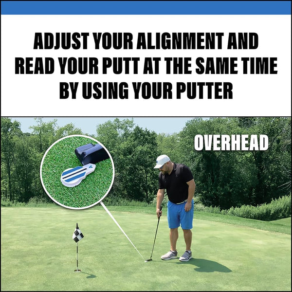 Putting Alignment Aid Tool - Golf Ball Marker - Rotate to Aim - Golf Gift Accessory for Men & Women Golfers - USGA Compliant 1