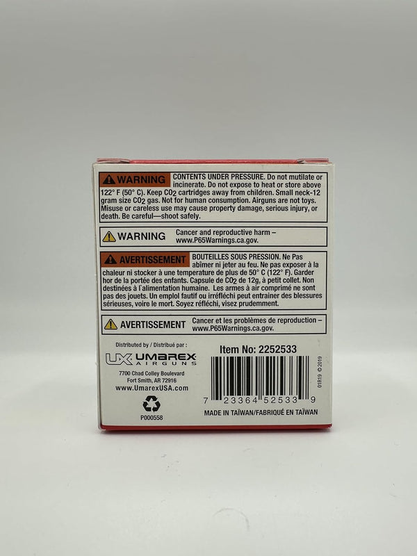Umarex High-Grade CO2 Cartridges for Pellet Guns 12 GRAM (PACK OF 12) 12 Gram (Pack of 12)