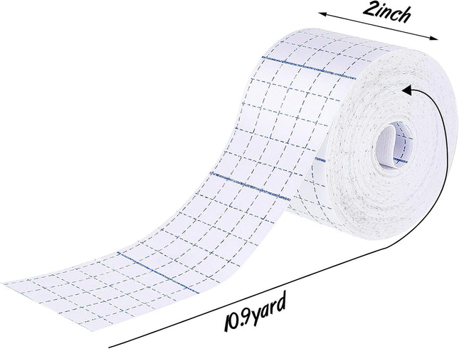 Nuanchu 2 Rolls Non-Woven Cover Roll Stretch Tape Non-Woven Adhesive Bandages Br