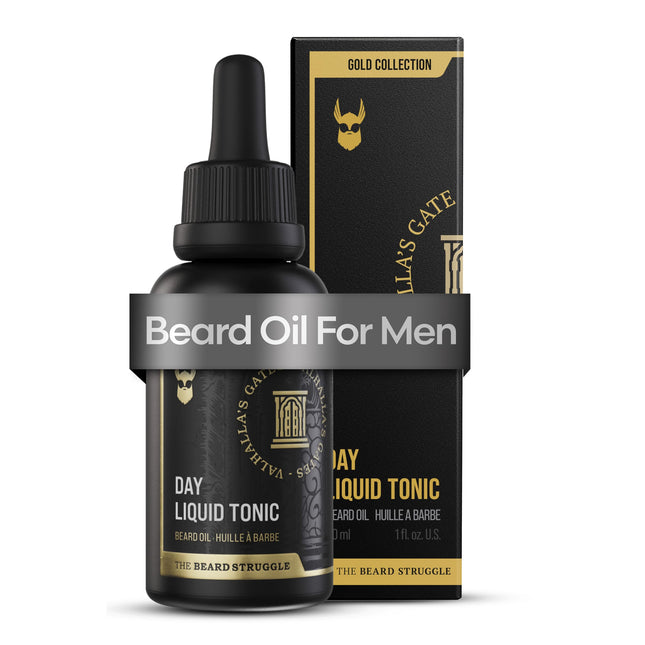 The Beard Struggle - Day Liquid Tonic Beard Oil - Gold Collection, Valhalla'S Ga