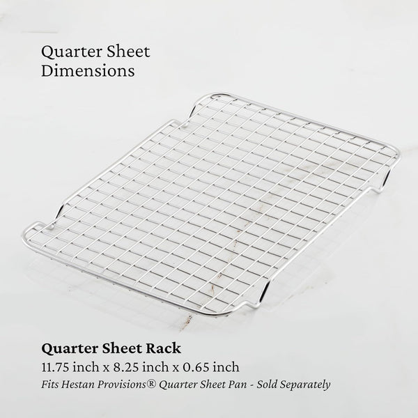 Hestan Provisions OvenBond – Quarter Sheet Pan Rack, 11.75" L x 8.25" W (Cooling Rack) Quarter Sheet Rack