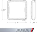 TayMac MM1410C 55-in-1 Configurations 2-Gang, Vertical Weatherproof Plastic Flat Cover, Clear 2 Gang (Pack of 1)