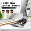 FERYES Angled Head Long Handled Toenail Clipper for Seniors - Large Wide Jaw Nail Clipper with Catcher for Thick Nails - Easier Trimming,