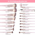 MAANGE 37 Pcs Makeup Brush Set Premium Synthetic Make up Brushes Foundation Eye Shadow Powder Concealers Brushes Set for Beginners Professional
