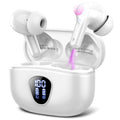 Wireless Earbuds, Bluetooth 5.4 Headphones Hifi Stereo, Bluetooth Earbuds with ENC Noise Cancelling Mic, IP7 Waterproof in Ear Earphones, 48H, LED