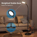 luckystyle Floor Lamp,Super Bright Dimmable LED Lamps for Living Room, Custom Color Temperature Standing Lamp with Remote Push Button, Adjustable