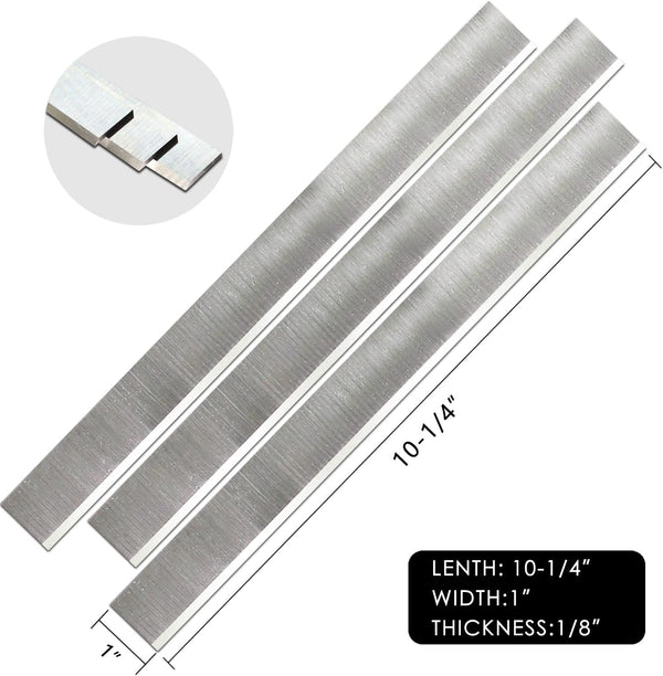 10-1/4" HSS Planer blades Knives Replacement For Grizzly JET JPT260, Axminster AT107PT, AT129PT, Startrite K260 Woodworking Thickness Planer