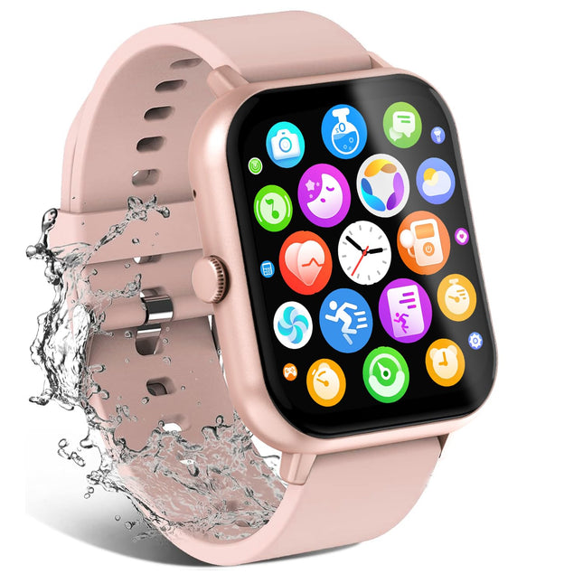 Smart Watch for Men Women Compatible with IOS Android Phone, 1.83" Full Touchscreen IP68 Waterproof Smartwatch,Fitness T