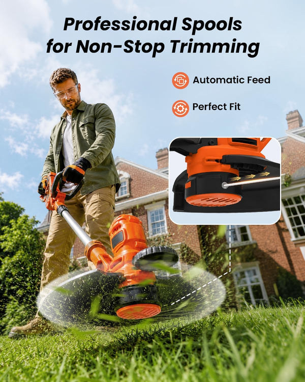 10 Pack Weed Eater String Compatible with Black+Decker, AF-100 0.065" 240ft | Automatic Feed, Perfect Fit, Weed Eater Spool, String Trimmer
