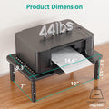 WALI Computer Monitor Stand for Desk, Adjustable Laptop Riser, up to 44 lbs Metal Black 14 in 1