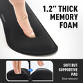Gimars Upgrade Enlarge Silky and Superfine Fabric Gel Memory Foam Keyboard Wrist Rest Set, Ergonomic Keyboard Mouse Wrist Support for Typing Pain