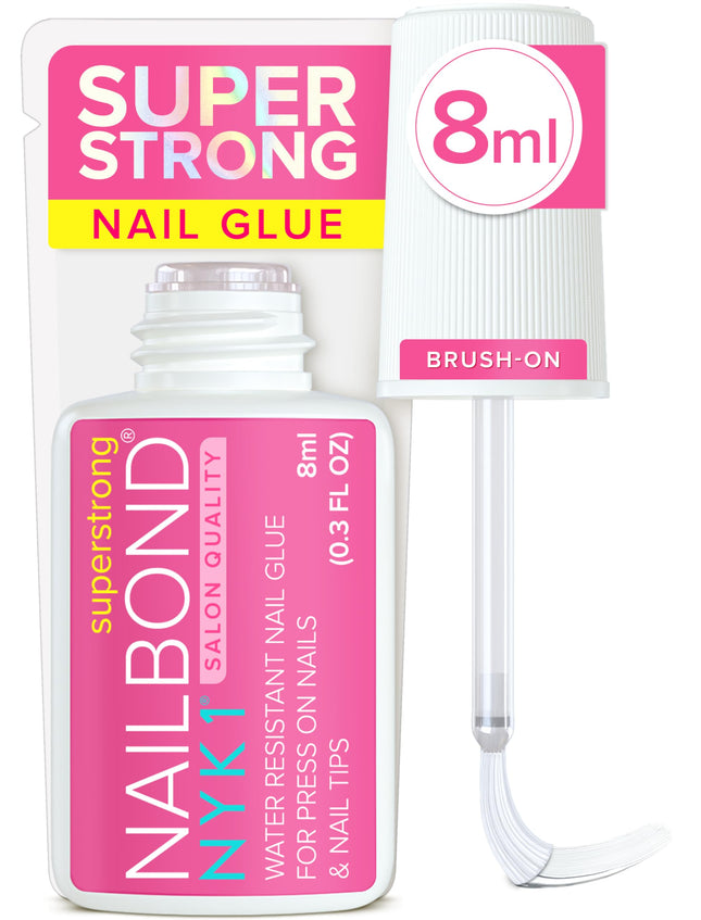 Super Strong Nail Glue for Press on Nails, Nail Tips & Acrylic Nails (8Ml) NYK1 
