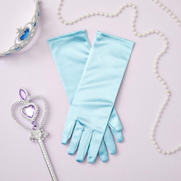 Juvale 4 Pairs of Satin Princess-Style Gloves For Little Girls Dress Up Costumes, Tea Party, Birthday, Wedding, Pageant (4 Colors), For Ages 3+