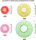 Boao 100 Pcs Reusable Bowl Covers 4 Size Plastic Color Elastic Wrap for Food Storage Fresh Keeping Food Bowl Cover Lid for Dish Plate Cup Bread