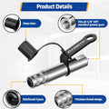 FIXSMITH Grease Gun Coupler, Heavy Duty Strong Quick Release Grease Gun Tips Locking, 10000 PSI High Pressure Locking Grease Gun Tips, Compatible