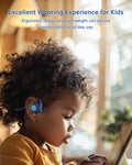Kid Headphones for School, Air Conduction Open Ear Headphones, 3.5mm Jack Wired Cord, Ultra-Comfort, Ergonomic and Lightweight Design Perfect for