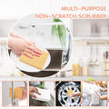 Extra Large Cellulose Kitchen sponges, 5.9" x 4.3" x 1.4", 2-Pack | Natural Cellulose Sponges for Cleaning & Household, Non-Scratch, Reusable and