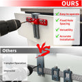 RUITOOL Cabinet Hardware Jig Tool, Aluminium Alloy Cabinet Handle Install Template Tool, Adjustable Punch Locator Drill Template Guide, Cabinet