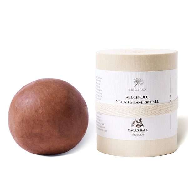 All-In-One Cacao Shampoo Bar for Every Hair Type & Skin Types, Cruelty-Free, Vegan, Natural Ingredients Handmade with No Plastic, Eco-Friendly &