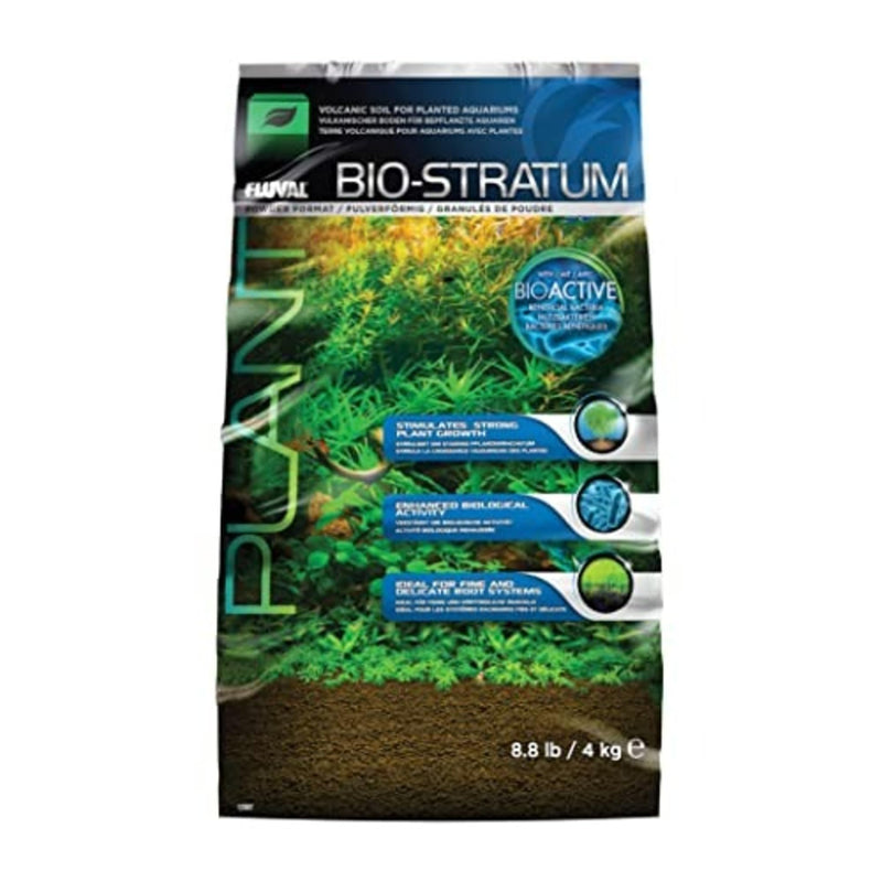 Fluval 12697 Natural Mineral-Rich Volcanic Soil Bio Stratum for Planted Tanks, 8.8 lbs. - Aquarium Substrate for Healthy Plant Development,