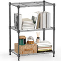 M MZG 450 lbs Steel Storage Shelving 3-Tier Utility Shelving Unit Steel Organizer Wire Rack for Home,Kitchen,Office (11.8" D x 17.7" W x 26.3" H)