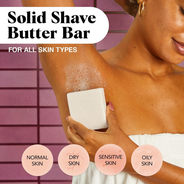Kitsch Shaving Soap Bar – Shave Butter for Women & Men - Made in USA, 4 oz