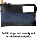 Master Lock Money Bag with Key Lock and Zipper for Cash, 11-1/2 in. Long Locking Portable Travel Money Pouch Protects Passports, Valuables, 7120D,