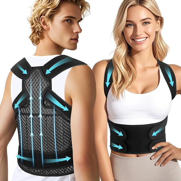 Back Brace Posture Corrector for Women and Men, Upgraded Full Support, Adjustable Back Straightener for Improving Posture, Relief for Upper,Lower