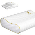 Royal Therapy Memory Foam Pillow, Queen Neck Pain Relief, Contour Cervical Pillow, for Neck and Shoulder Pain, Side, Back and Stomach Sleeper
