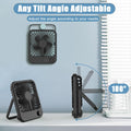 Portable Travel Fan for Sleeping, 6.8" Small Desk Fan Quiet Black