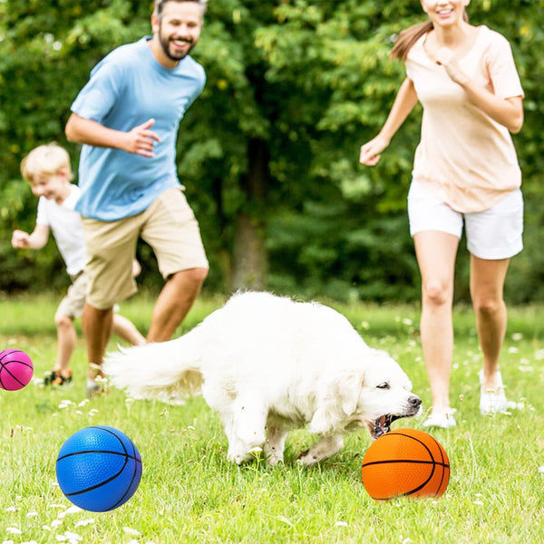 12Pcs 5Inch Mini Basketballs,Colorful Rubber InflatableBasketball,Pool Kick Balls Toy with Inflation Pump for Indoor Mini Basketball Hoop,Beach