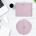 Metal Mouse Pad,Aluminum Mouse Pad,Hard Silver Metal Aluminum Mouse Pad,Office and Gaming Metal Aluminum Mouse Pad,22 * 22cm,Rose Gold Rose Gold