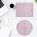 Metal Mouse Pad,Aluminum Mouse Pad,Hard Silver Metal Aluminum Mouse Pad,Office and Gaming Metal Aluminum Mouse Pad,20 * 20Cm,Rose Gold