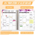 Planner 2026-2027, 18 Months Academic Daily Weekly Monthly Calendar Planner Autumn Tree