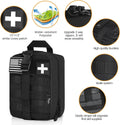 Medical Molle Pouch Tactical - 1000D Nylon First Aid Pouch, Big Capacity EMT Pouch Utility, Heavy Duty Military Grade Rip-Away Ifak Pouch for Home