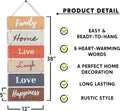 Hanging Wall DÃÂ©cor Sign - Welcome Vertical Wall Art Decorations, Rustic Home Accessories for Living Room, Bedroom, Family, Dining, and Kitchen,
