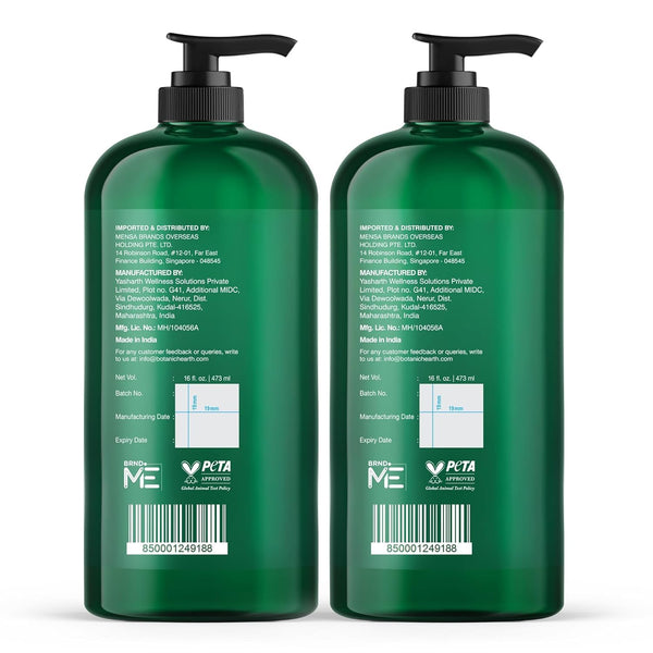 Botanic Hearth Tea Tree Body Wash, 16 Fl Oz (473 ml) Pack of 2 | With Tea Tree Oil, Peppermint & Sea Buckthorn | Gently Cleanses, Refreshes &